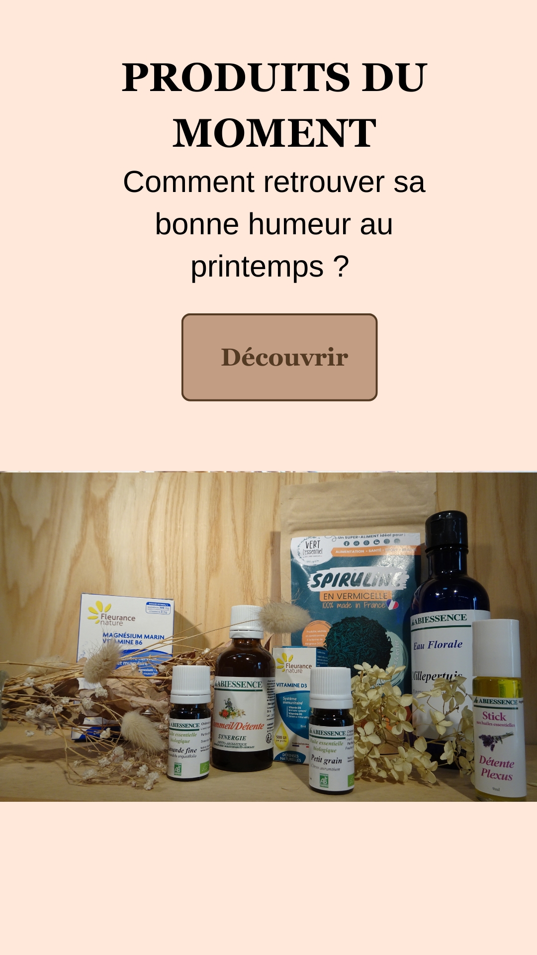 PRODUITS DU MOMENT
